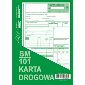 Karta Drogowa SM 101 samochód osobowy