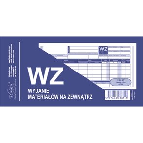 Wydanie materiałów na zewnątrz WZ 1/3 A4 80k