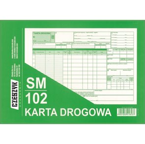 Karta Drogowa SM 102